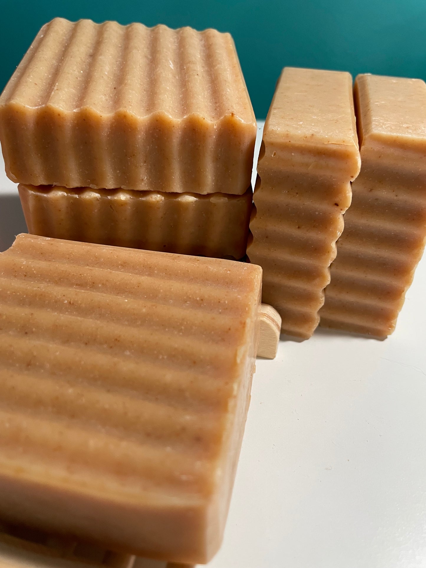 Peppermint Tallow Soap with turmeric and tea tree oil