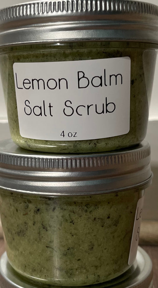 Clay Salt Scrub - Lemon Balm