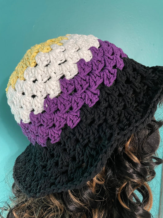 Non Binary Pride bucket hat