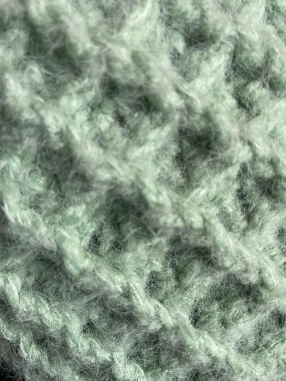 Fuzzy Waffle Stitch Beanie